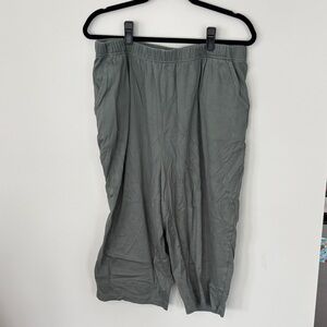 Woman Within Olive Green Capris